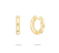 Tamaris Orecchini a cerchio da donna TJ-0649-E-18 in acciaio inox color oro IP