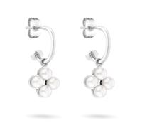 Tamaris Orecchini a cerchio TJ-0520-E-23 Argento, 23, Acciaio inossidabile, Perla di vetro