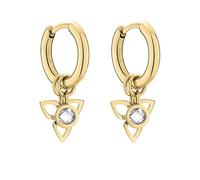 Tamaris Orecchini Rotondi Giocosi 2 In 1 Placcati Oro Tj-0017-E-15