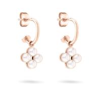 Tamaris Orecchini Rotondi In Bronzo 2 In 1 Con Perle A Forma Di Fiore Tj-0522-E-23
