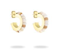 Tamaris Orecchino A Cerchio Per Donne, Orecchini Impermeabile In Acciaio Inossidabile Con Colorati Piccole Pietre