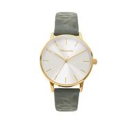 Tamaris orologio da donna con Lederband - Runde schlichte orologio da polso per donna 36 mm - orologio da polso in argento, Gold, Oro rosa, Nero, Blu, Verde, Viola, Rosa uvm