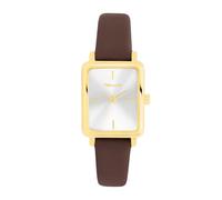 Tamaris orologio da donna - Elegante donna orologio da polso con schmalem Lederarmband - Gold e Braun