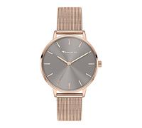 Tamaris orologio da donna - Schlichte, runde orologio da polso per donna 36 mm - orologio da polso con acciaio inossidabile Meshband in argento, Gold, Oro rosa, Nero, Blu, Verde, Viola uvm, wasserfest