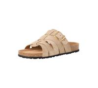 Tamaris pantolette con plantare da donna in pelle piatte beige 36 EU