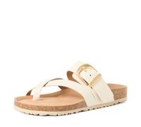 Tamaris pantolette con plantare da donna in pelle piatte beige 41 EU