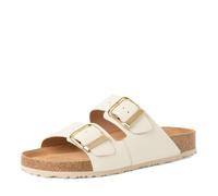 Tamaris pantolette con plantare da donna in pelle piatte beige 42 EU