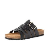 Tamaris pantolette con plantare da donna in pelle piatte nero 36 EU