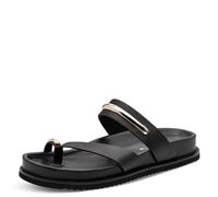 Tamaris pantolette con plantare da donna in pelle piatte nero 37 EU