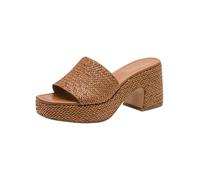Tamaris pantolette da donna con plateau marrone 39 EU