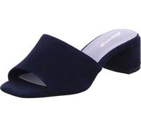 Tamaris pantolette da donna con tacco a blocco in pelle blu 37 EU