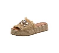 Tamaris pantolette da donna con zeppa beige 37 EU