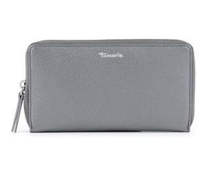 Tamaris Pelle portafoglio Amanda Zip Around Wallet Darksilver grigio
