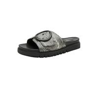 Tamaris Piattaforma da Donna Comfort Mule Multiadjustable, Black Snake, 37 EU