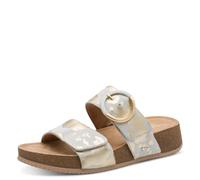 Tamaris Piattaforma Regolabile da Donna Comfort Wedge/Plat Mule, Lt Gold Cow, 40 EU