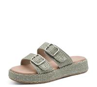 Tamaris Piattaforma Regolabile da Donna Comfort Wedge/Plat Mule, Salvia, 39 EU
