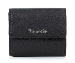 Tamaris Portafoglio Amanda in pelle 10 cm nero