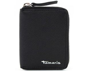Tamaris Portafoglio Amanda in pelle 8,5 cm nero