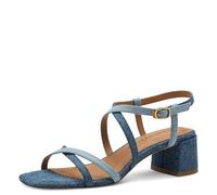 Tamaris Sandalette Damen Vegan Elegant, Denim Comb, 40 EU