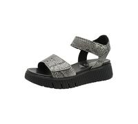 Tamaris Sandali da donna Comfort Wedge/Plat Sand MultiAdjustable Zeppe, Black Snake, 42 EU