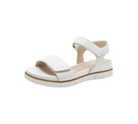 Tamaris Sandali da donna Comfort Wedge/Plat Sand MultiAdjustable Zeppe, White Nappa, 40 EU