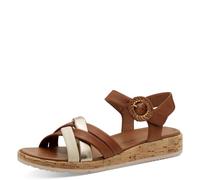 Tamaris Sandali da donna comodi, Cognac Comb, 42 EU
