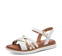 Tamaris Sandali piatti da donna Comfort Flat, Pettine bianco, 37 EU