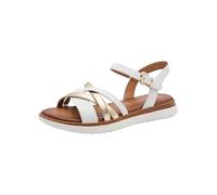 Tamaris Sandali piatti da donna Comfort Flat, Pettine bianco, 41 EU
