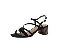 Tamaris Sandalo da donna con tacco a blocco Pelle nero 39 EU