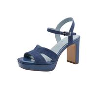 Tamaris Sandalo da donna con tacco a blocco Pelle blu 38 EU