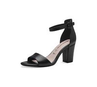 Tamaris Sandalo da donna con tacco a blocco Pelle nero 42 EU