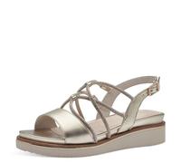 Tamaris Sandalo piatto da donna 1-28257-42, chiaro oro, 36 EU