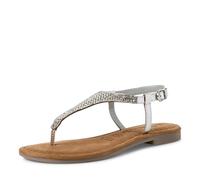 Tamaris Sandalo piatto da donna, metallic, 42 EU