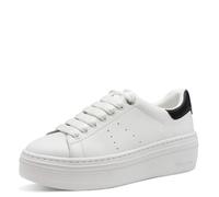 Tamaris Scarpe Basse da Donna, Basse, Plantare Intercambiabile, Bianco e Nero., 39 EU