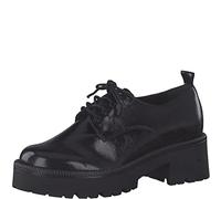 Tamaris Scarpe comode da Donna, con Lacci, Plantare TOUCHit, Nero Brevettato., 38 EU