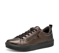 Tamaris Scarpe da Ginnastica comode da Donna Piatte con Chiusura Lampo, Bronzo, 41 EU