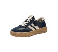 Tamaris Scarpe da Ginnastica comode da Donna Piatte con Chiusura Lampo, per Il Tempo Libero, Colore Blu Navy/Oro