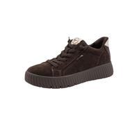 Tamaris Scarpe da Ginnastica comode da Donna Step in Pelle, Piatte per Scivolare, Ampia vestibilità Mocca Suede 40
