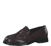 Tamaris Slip da Donna, Slip on, Plantare TOUCHit, Brown Croco, 38 EU
