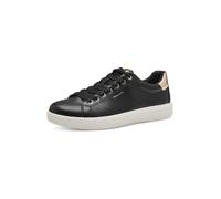 Tamaris Donna Sneaker Vegan, Black/Gold, 40 EU