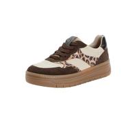 Tamaris Sneaker da Donna Bassa, Bassa, Marrone (Mocca/Leopard), 38