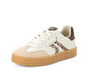 Tamaris Sneaker da Donna Bassa, Colore Beige (avoria/Leopardo), 38