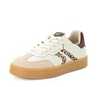 Tamaris Sneaker da Donna Bassa, Colore Beige (avoria/Leopardo), 39