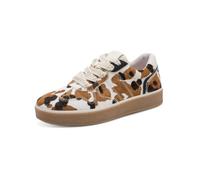 Tamaris Sneaker da Donna Wide Fit Retro Cow (Bianco, 38)