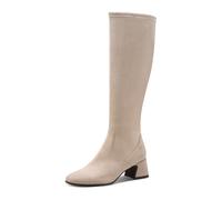 Tamaris Damen Long Boot Heel 1-25520-45, Stivali ad Altezza Ginocchio Donna, Talpa, 38 EU