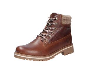 Tamaris - Stivaletto alla Caviglia Stringato in Pelle - - Shoes - Donna - Marrone - 37 EU