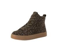 Tamaris Stivali da donna con lacci piatti, verde (Olive Leopard), 39