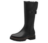 Tamaris Stivali da donna in pelle 1-26609-45 001 con calda imbottitura nera, Nero , 41 EU