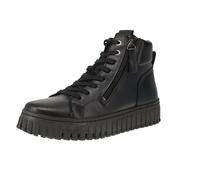 Tamaris Damen Lace Boot Flat 1-25206-43, Stivaletto Donna, Pelle Nera, 37 EU