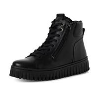 Tamaris Stivali da donna Lace Boot Flat 1-25206-43 Black Leather, taglia 42 EU, Pelle nera, 42 EU